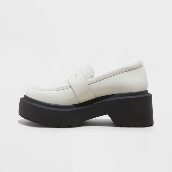 wild fable White Platform Lug Loafers - Picture 2 of 4